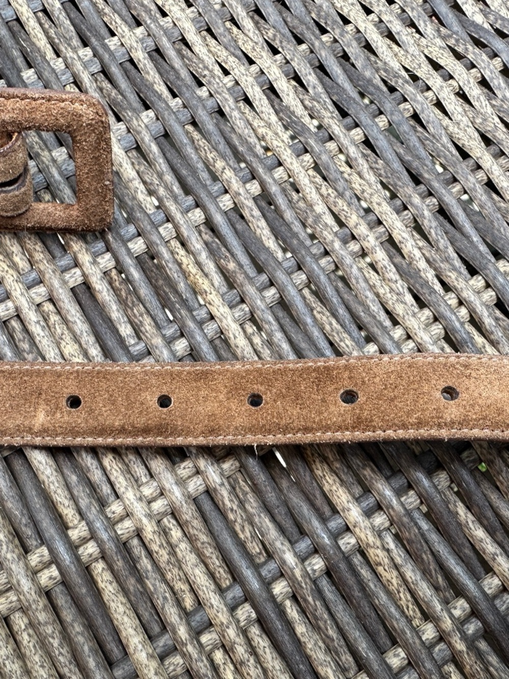 Polo Ralph Lauren Brown Suede Leather Belt Unisex Size 32 Made In USA Old Money - Picture 12 of 13